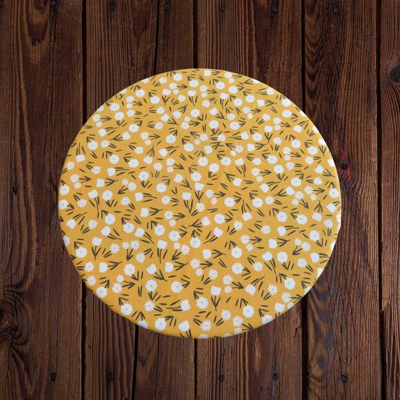 Kitchenaid Bowl Cover, Reversible Fall Patchwork and Floral Bowl Cover - Picture 6 of 6